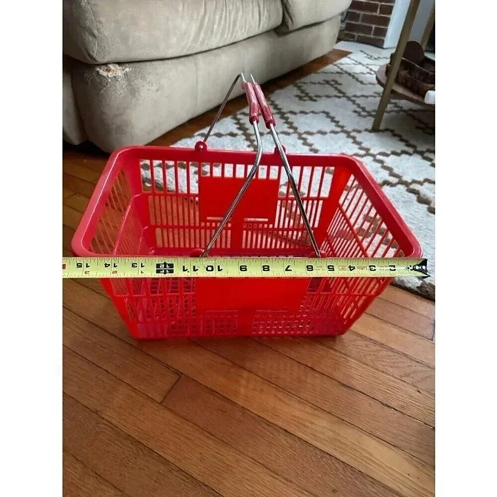 Red Shopping Cart Basket